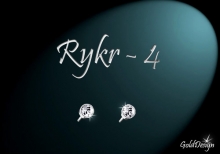 Rykr 4 - náušnice rhodium